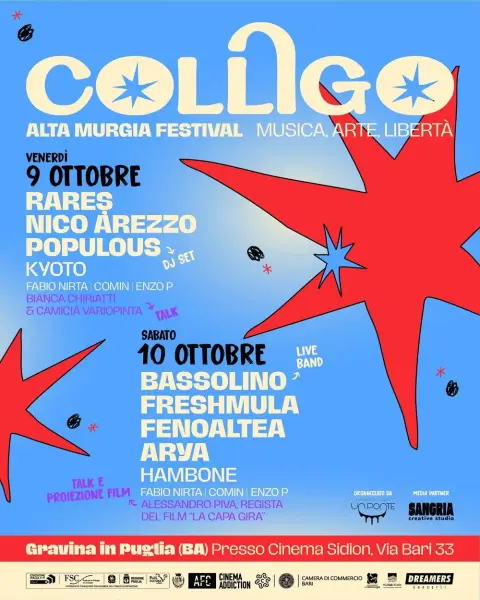 Colligo 2026 Musica, Arte e Libertà in Alta Murgia