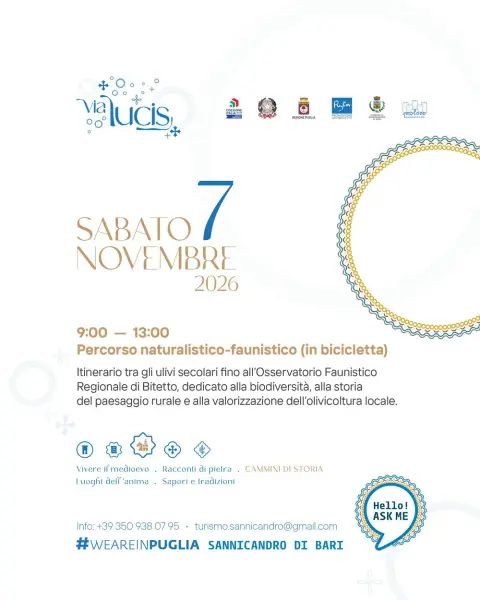 Percorso naturalistico - faunistico - in bicicletta