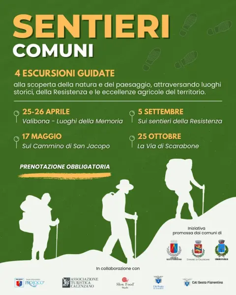 Sentieri comuni - escursioni guidate a Calenzano, Sesto Fiorentino e Vaglia