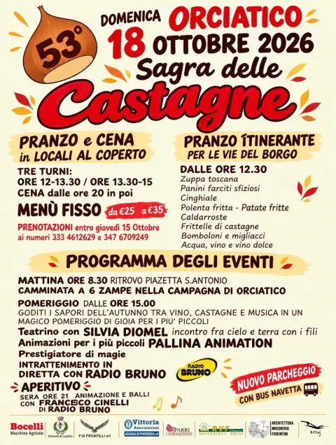 Sagra della castagna a Orciatico