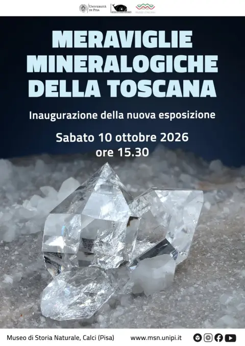 "Meraviglie mineralogiche della Toscana" al Museo di Storia Naturale di Calci