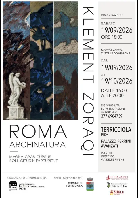 Mostra "Roma Archinatura" di Klement Zoraqi a Palazzo Ferrini Avanzati | Terricciola