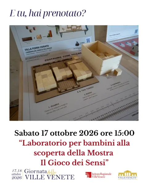 "Laboratorio per bambini dai 5 ai 10 anni alla scoperta della Mostra Il Gioco dei Sensi"